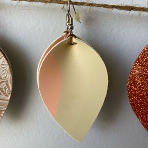 Orange/yellow earrings